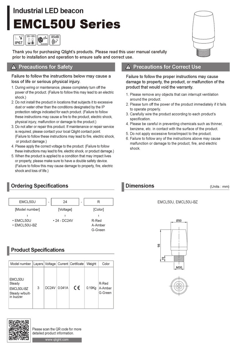 Qlight EMCL50U Series User manual