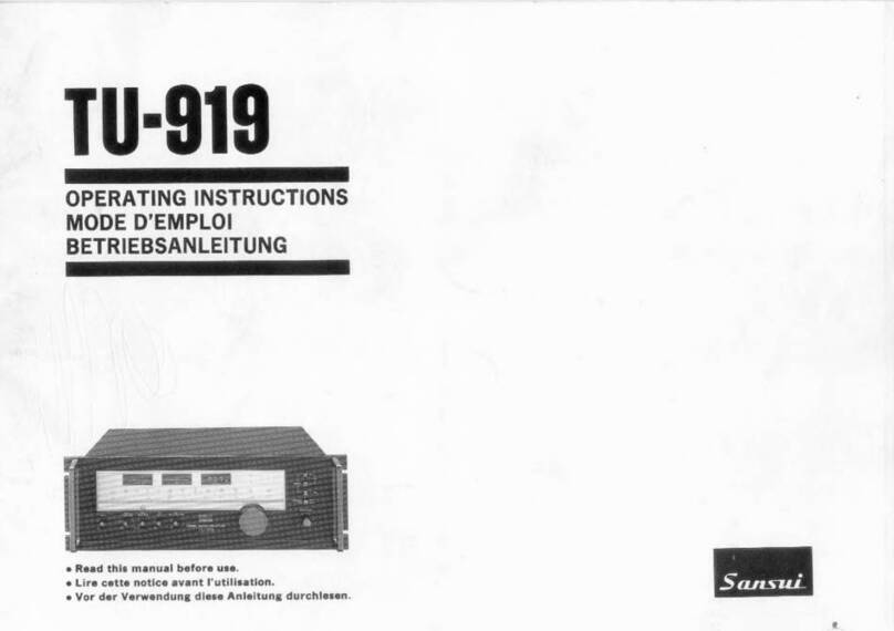 Sansui TU-919 User manual