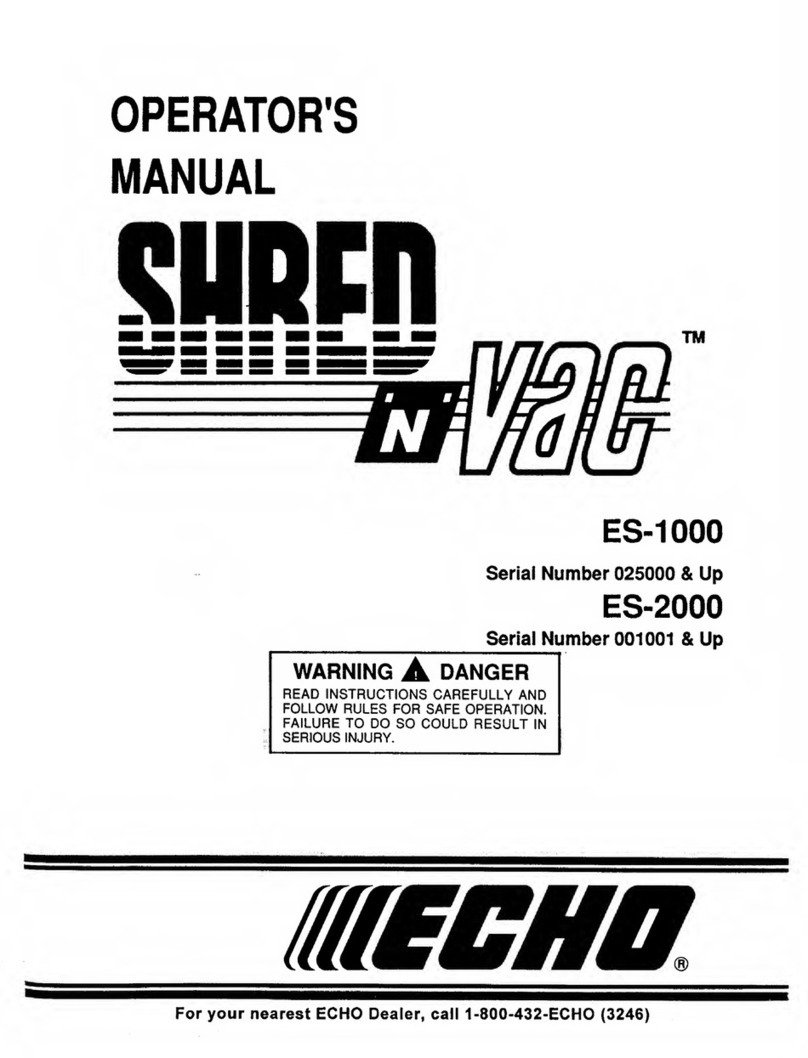 Echo SHRED-N-VAC ES-1000 User manual