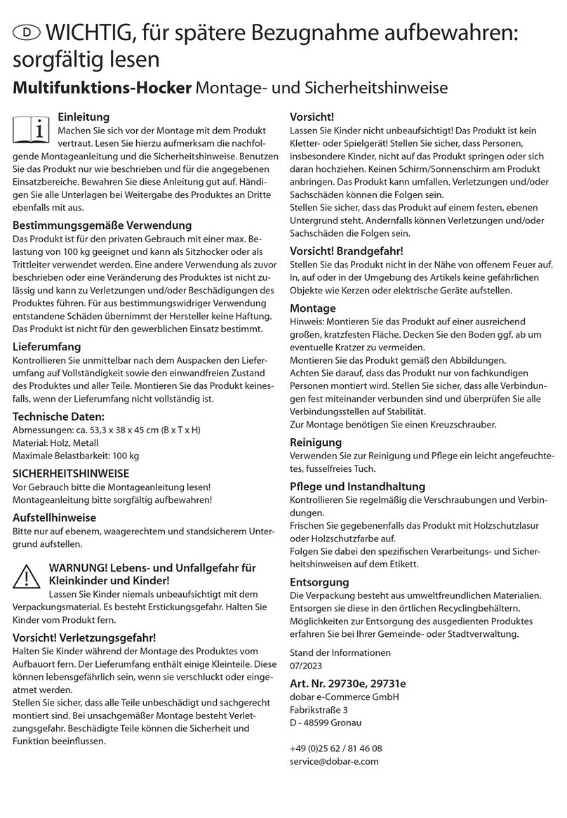 dobar 29730e Assembly manual dobar 29730e Assembly manual