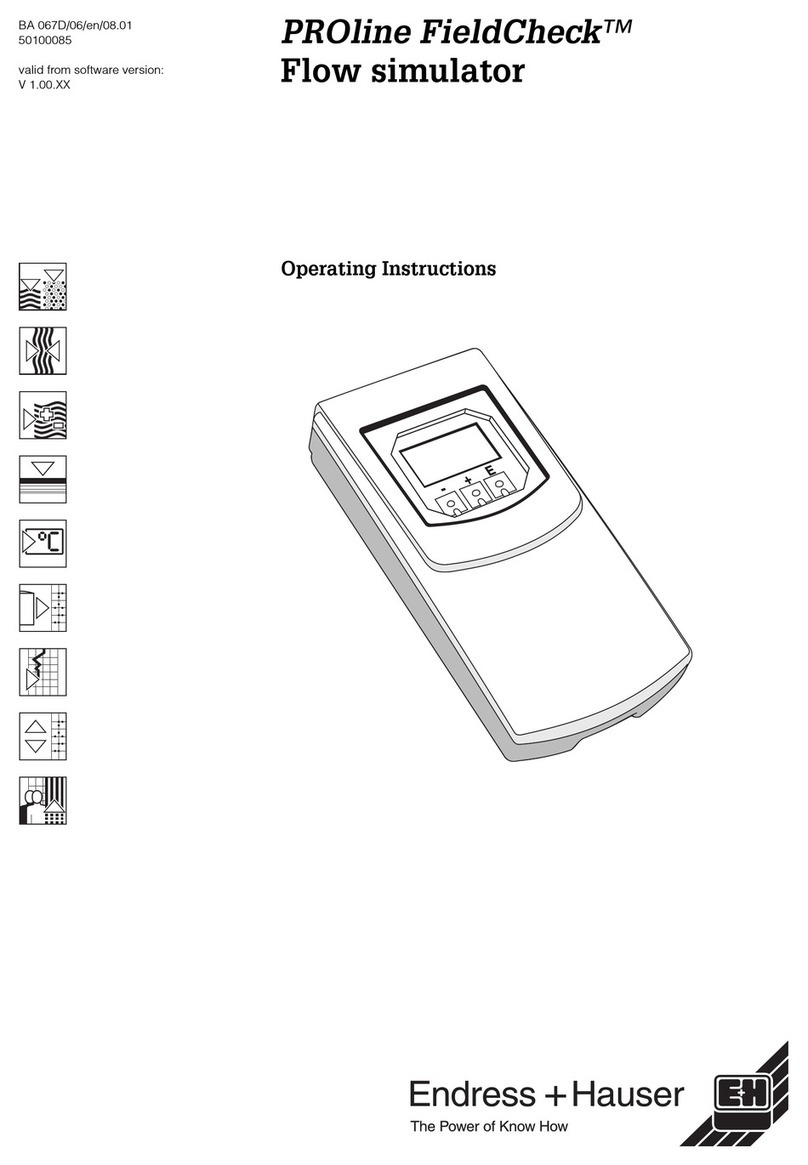 Endress+Hauser Proline Fieldcheck User manual