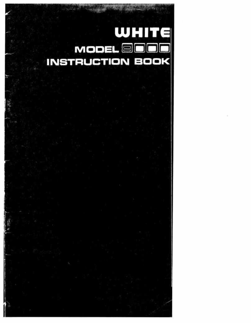 White 8000 Instruction book