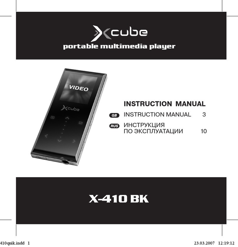 Xcube X-410 BK User manual