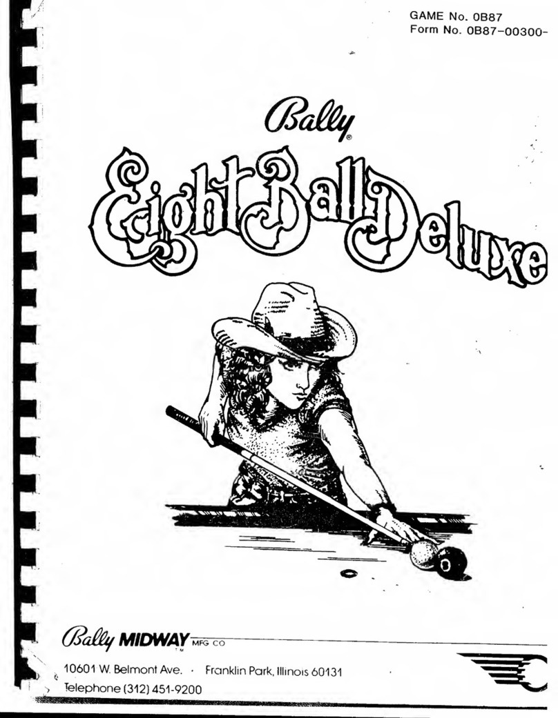 Bally Eight Ball Deluxe User manual Bally Eight Ball Deluxe User manual