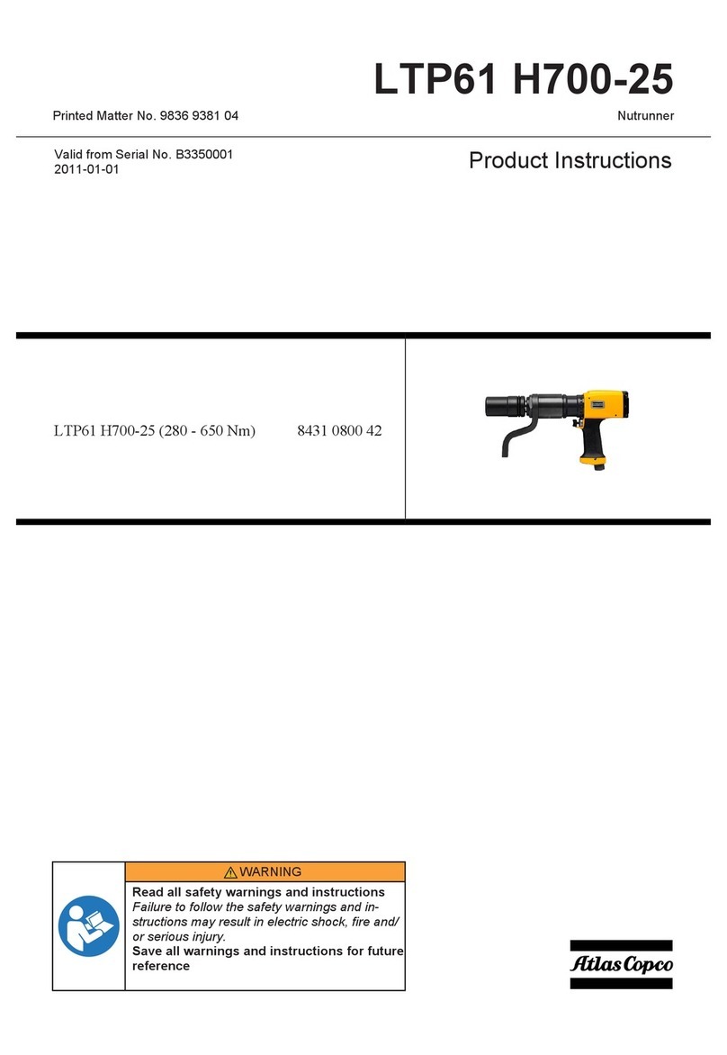 Atlas Copco LTP61 H700-25 Instruction sheet