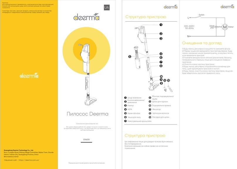 deerma DX600 instructions