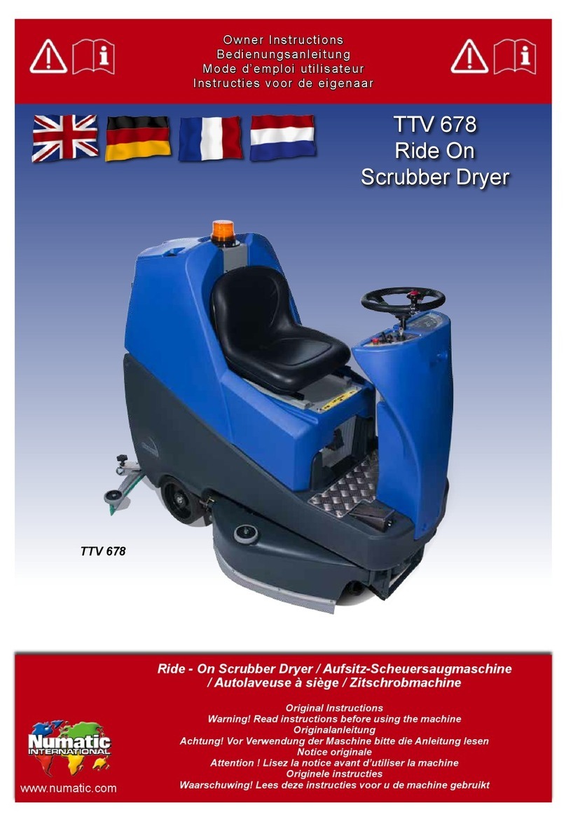 Numatic TTV678G/400T Owner's instructions