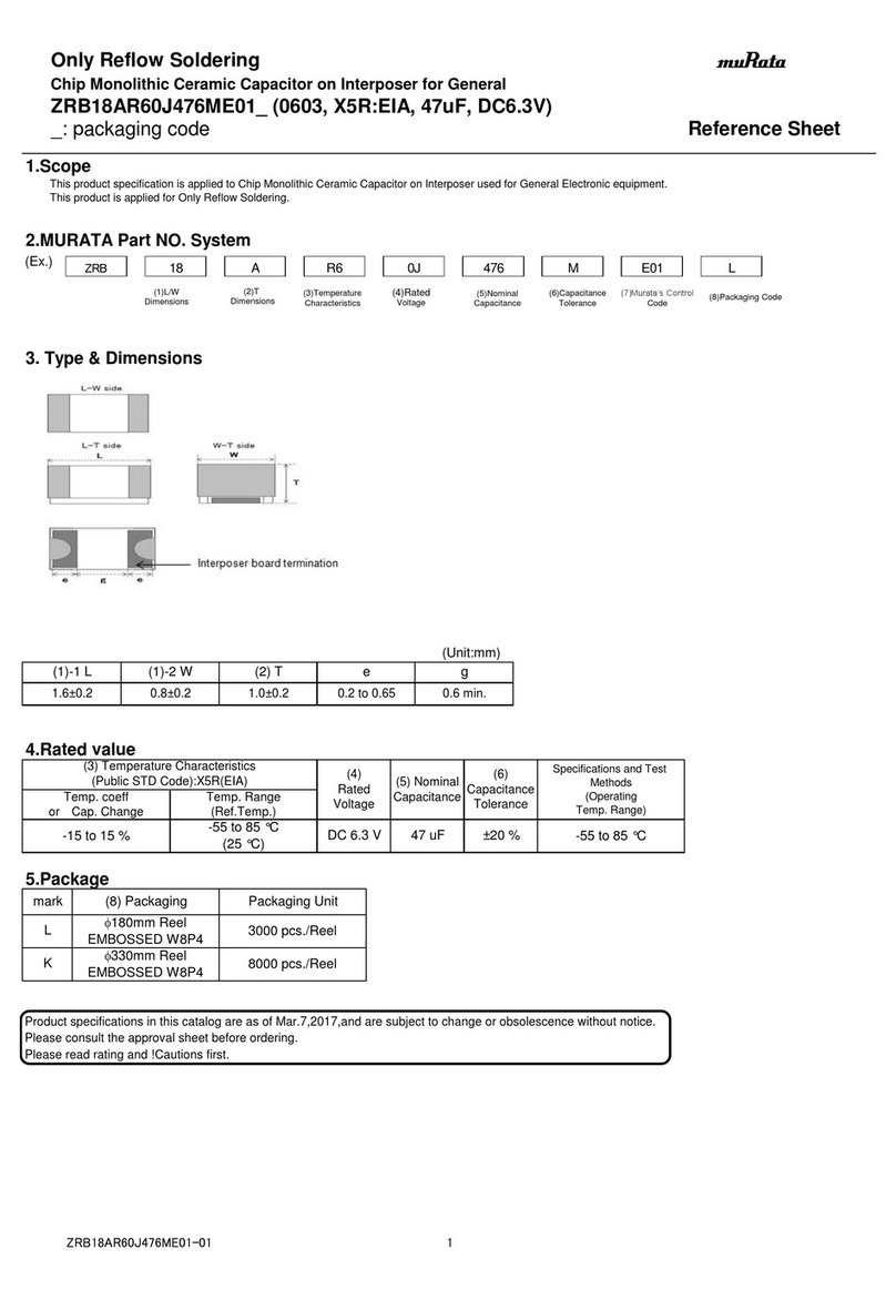 Murata ZRB18AR60J476ME01 Series Reference sheet