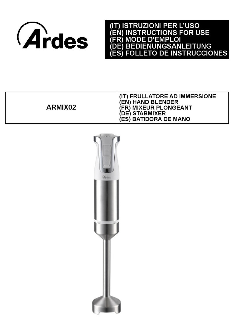 ARDES ARMIX02 Instructions for use