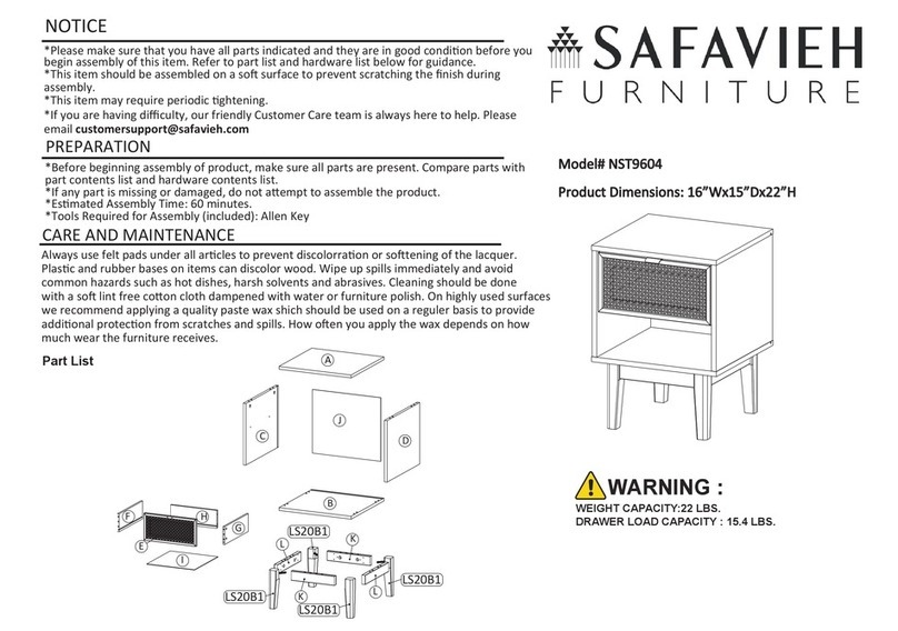 Safavieh Furniture Ceu NST9604 manual Safavieh Furniture Ceu NST9604 manual