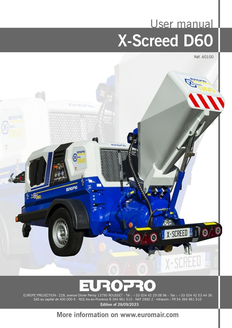 EUROPRO X-Screed D60 user manual