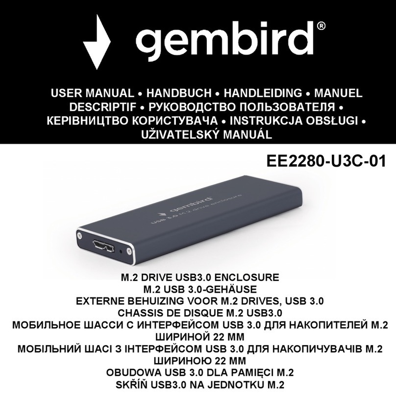 Gembird EE2280-U3C-01 User manual