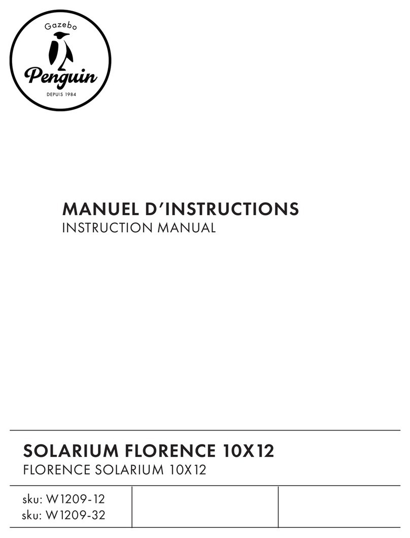 Gazebo penguin FLORENCE instruction manual