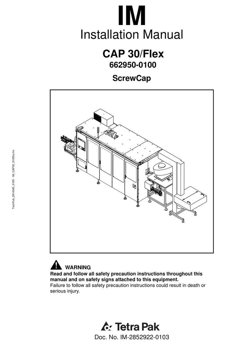Tetra Pak CAP 30/Flex ScrewCap installation manual Tetra Pak CAP 30/Flex ScrewCap installation manual