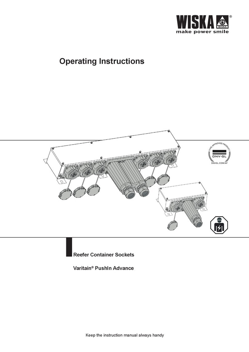 WISKA Varitain PushIn Advance operating instructions