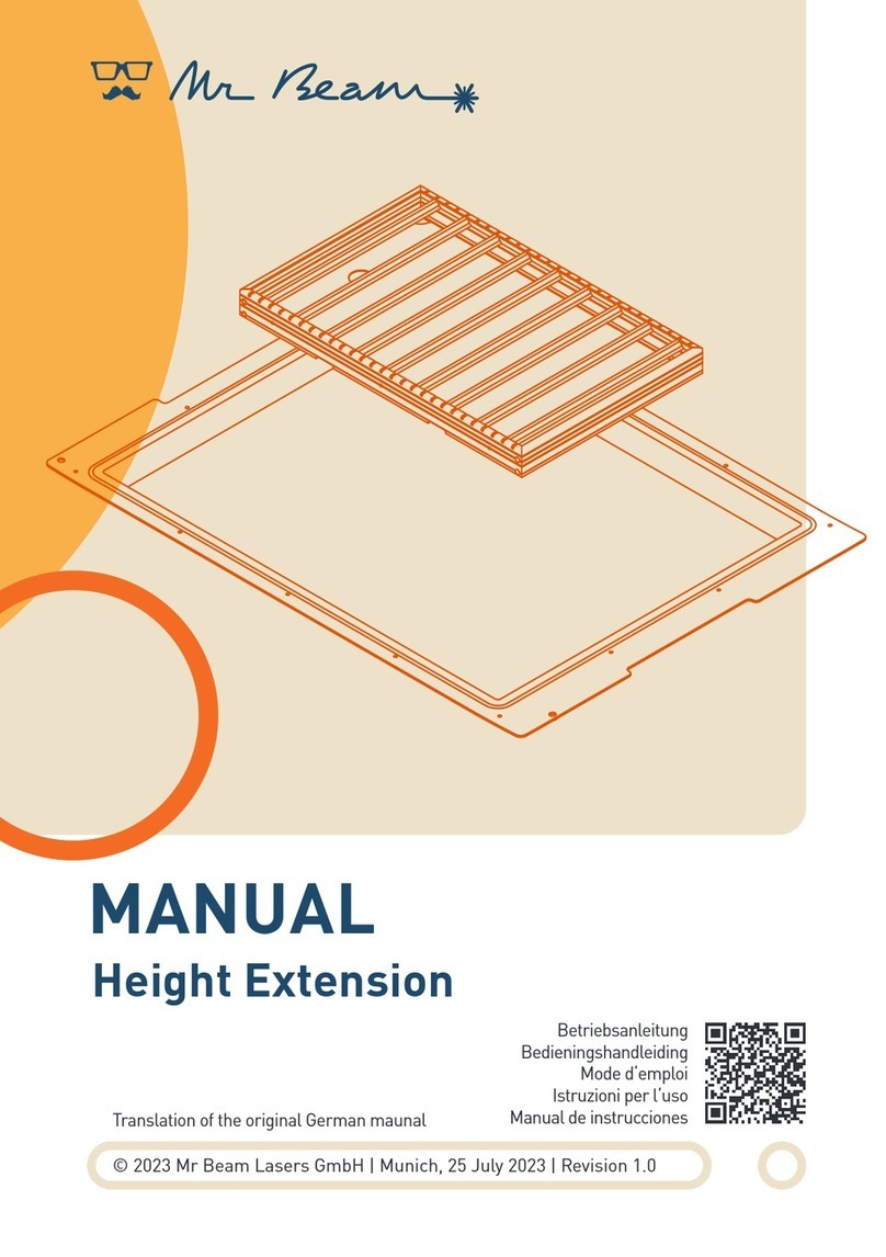 Mr Beam Height Extension manual