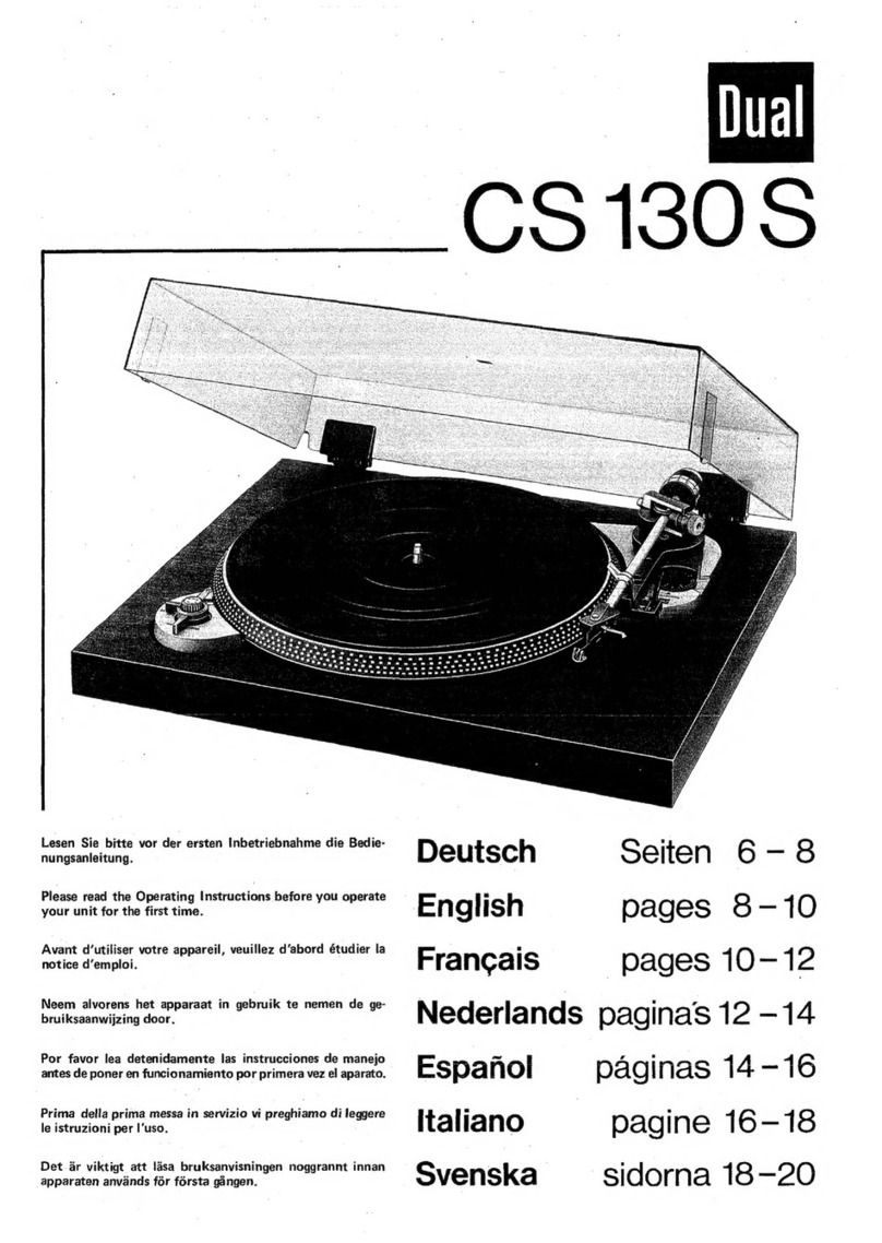 Dual CS130S User manual
