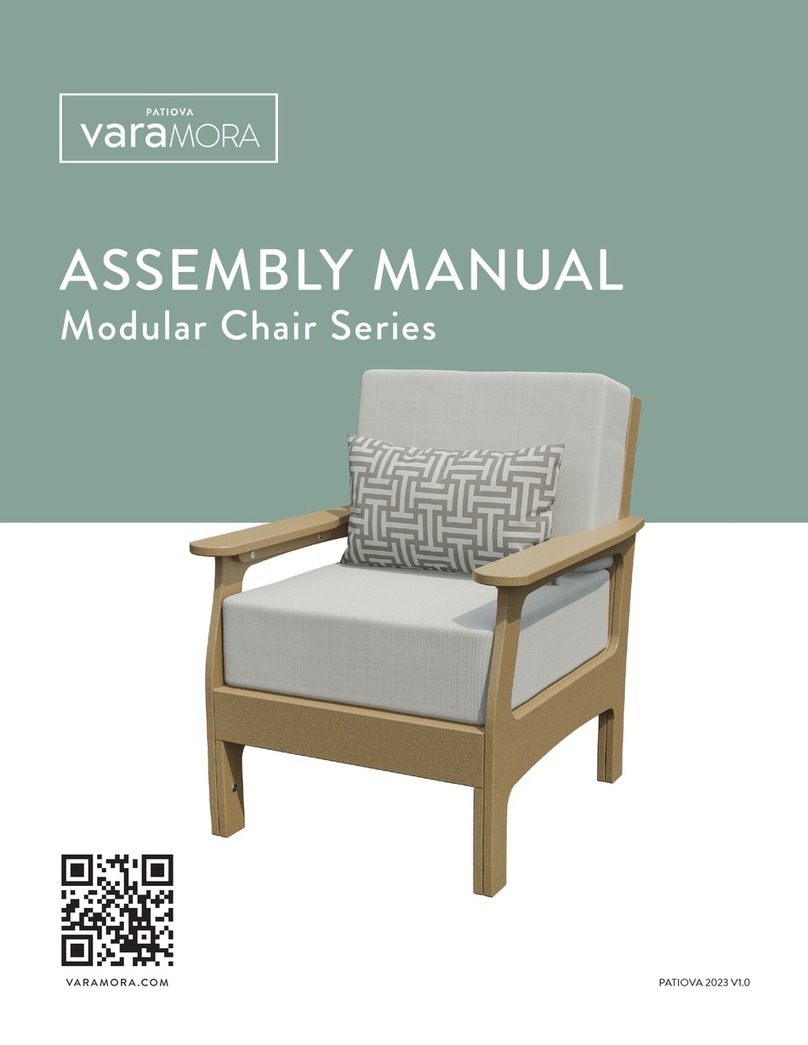 Patiova Varamora Modular Chair Series Assembly manual Patiova Varamora Modular Chair Series Assembly manual