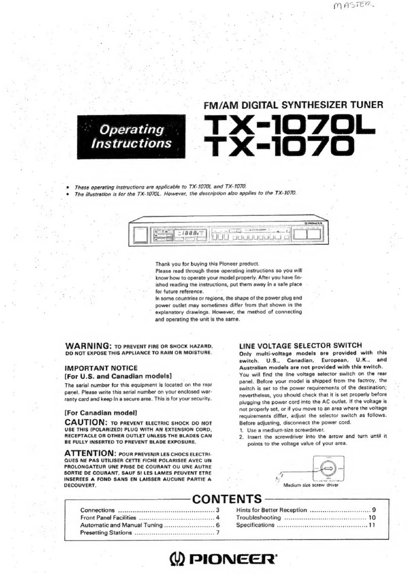 Pioneer TX-1070L User manual