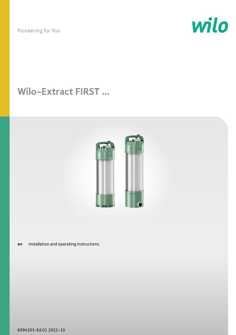 Wilo Extract FIRST Series User manual