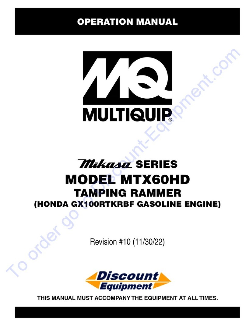 MQ Multiquip Mikasa MTX60HD Operation manual