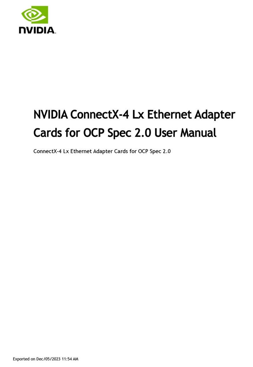 Nvidia Mellanox ConnectX-4 Lx user manual