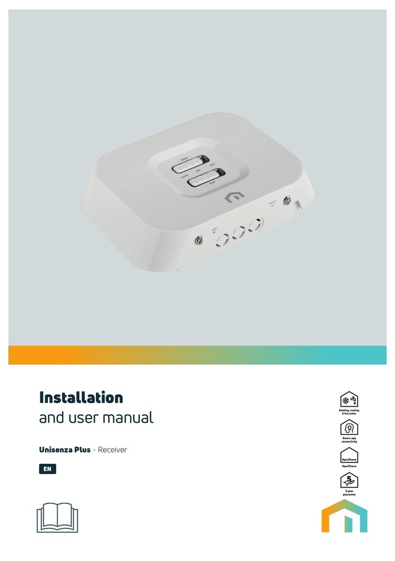 Myson Unisenza Plus Receiver Installation and user manual