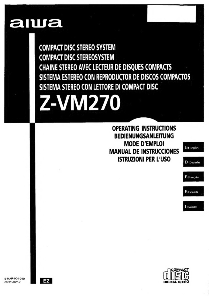 Aiwa Z-VM270 operating instructions