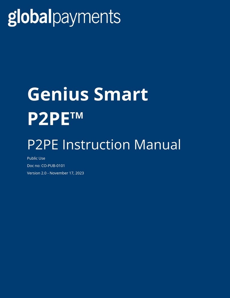 Global Payments Genius Smart P2PE instruction manual Global Payments Genius Smart P2PE instruction manual