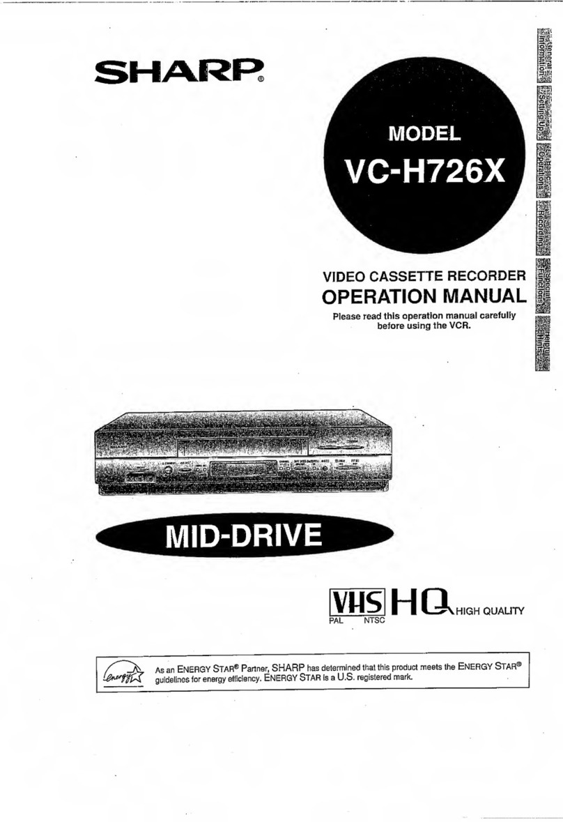 Sharp VC-H726X User manual