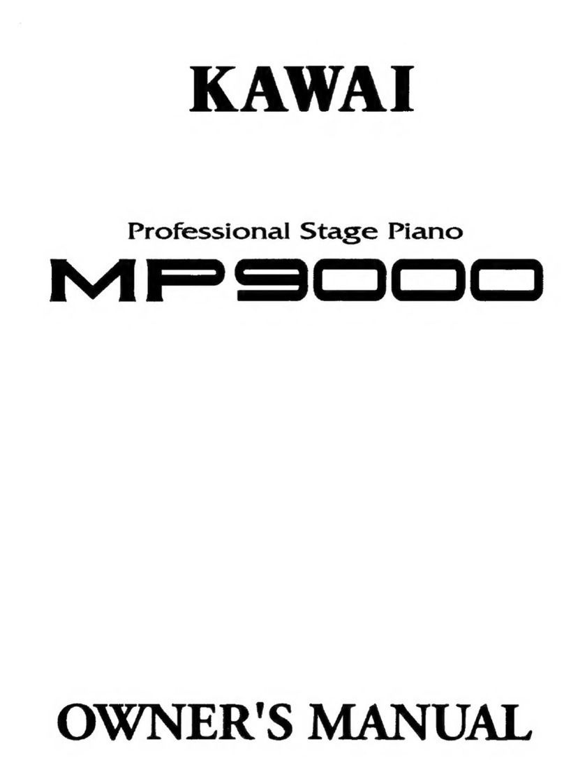 Kawai MP9000 User manual Kawai MP9000 User manual