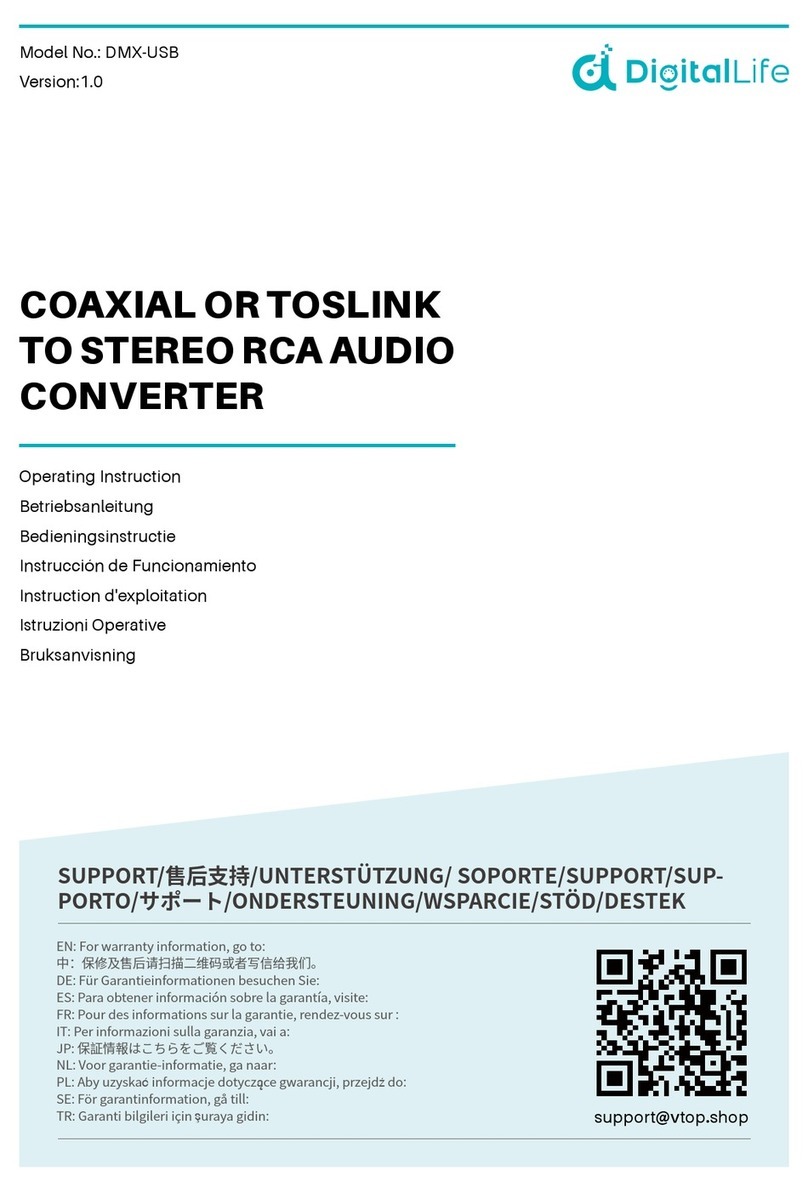 Digital Life DMX-USB operating instructions