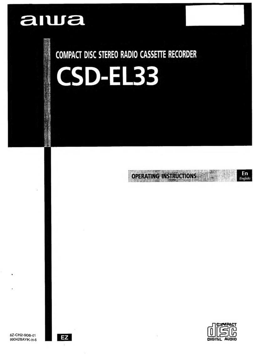 Aiwa CSD-EL33 User manual