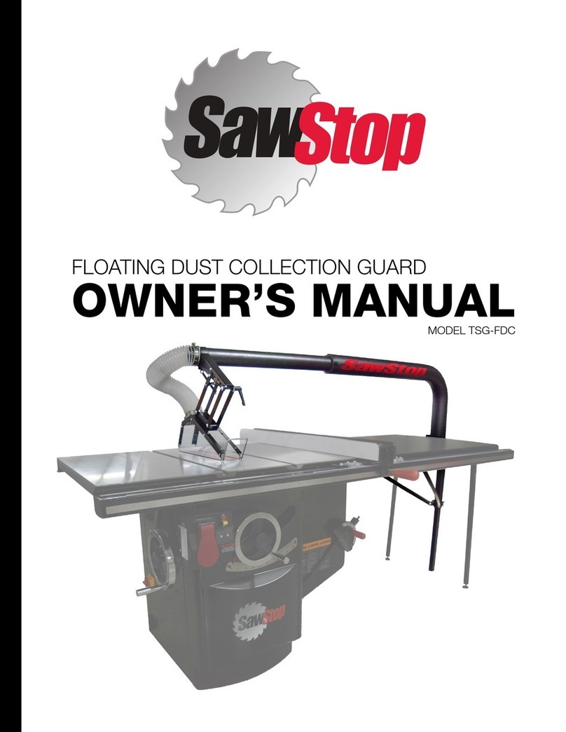 SawStop TSG-FDC owner's manual