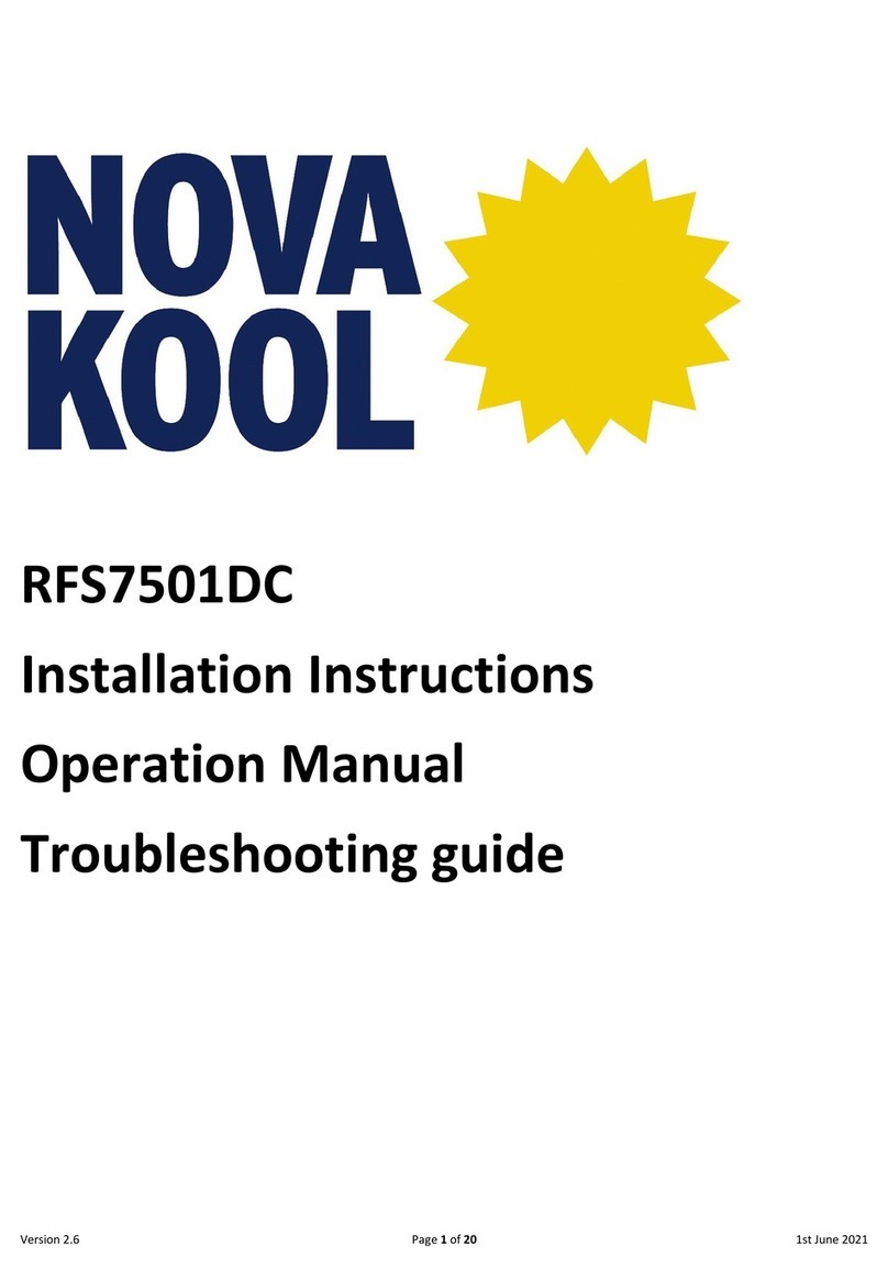 Nova Kool RFS7501DC User manual
