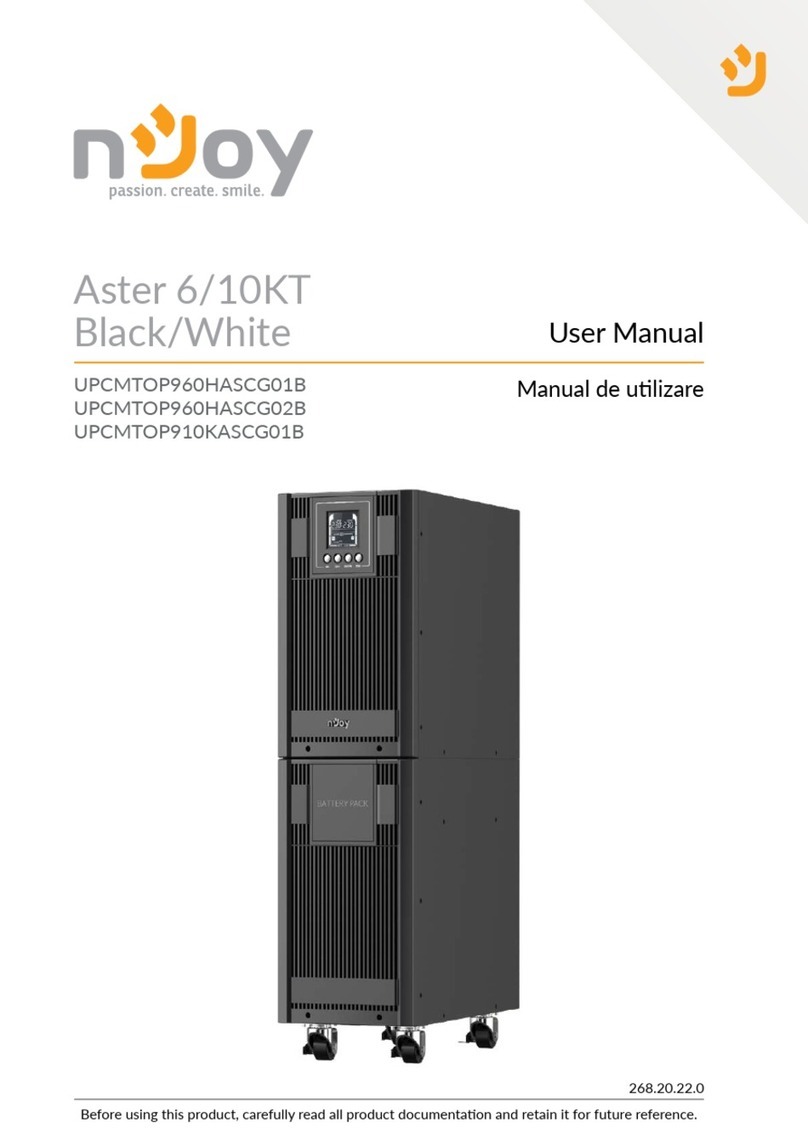 Njoy UPCMTOP960HASCG02B User manual Njoy UPCMTOP960HASCG02B User manual