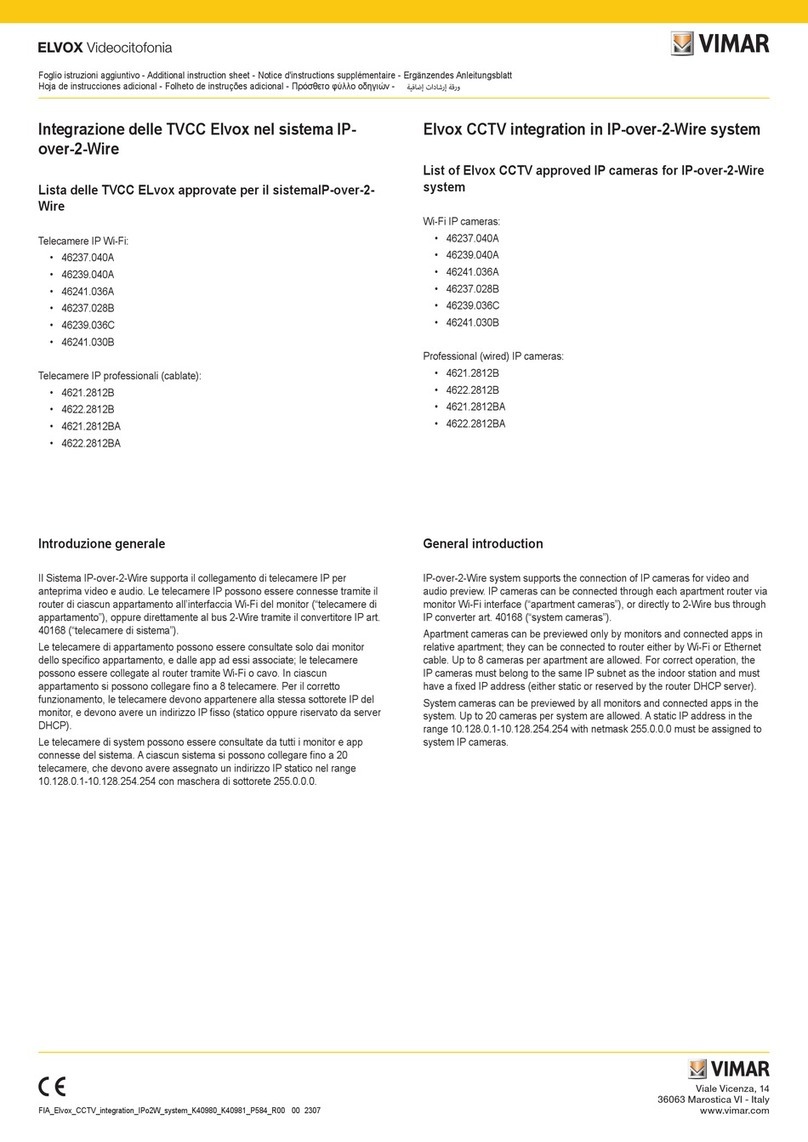 Vimar ELVOX 46237.040A User manual