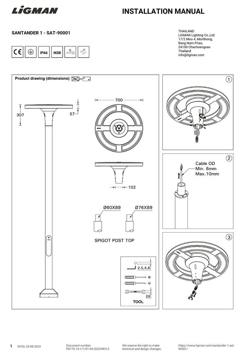 LIGMAN SANTANDER 1 installation manual