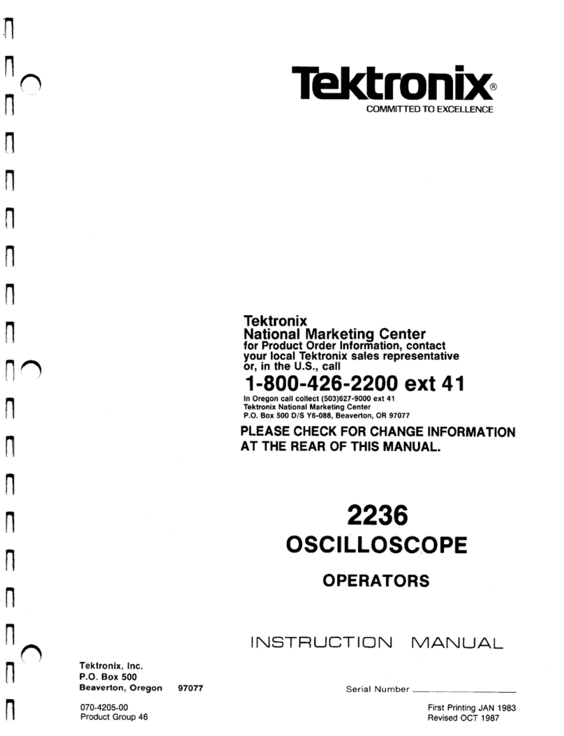 Tektronix 2236 instruction manual Tektronix 2236 instruction manual