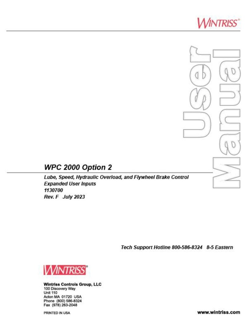 Wintriss wpc 2000 User manual