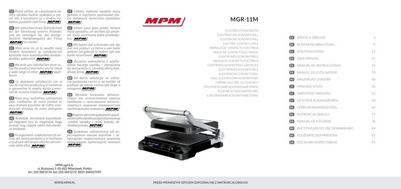 MPM MGR-11M User manual