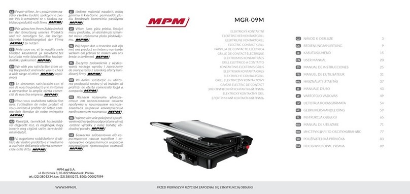 MPM MGR-09M user manual