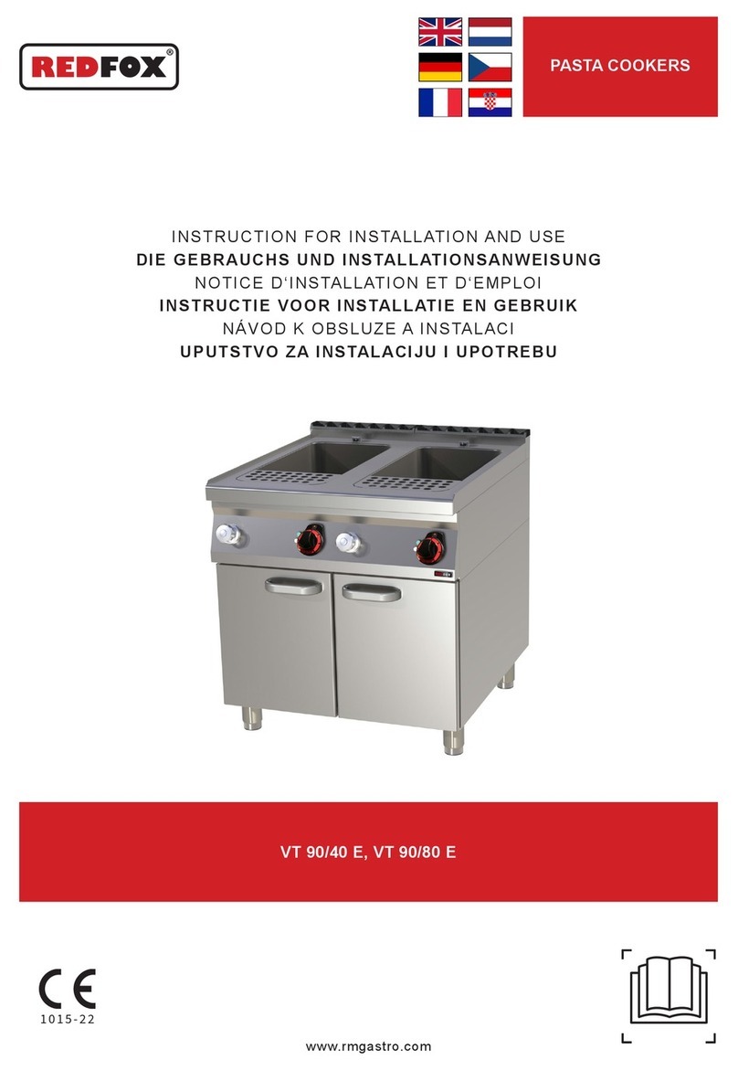 Redfox VT 90/40 E Instructions for installation and use