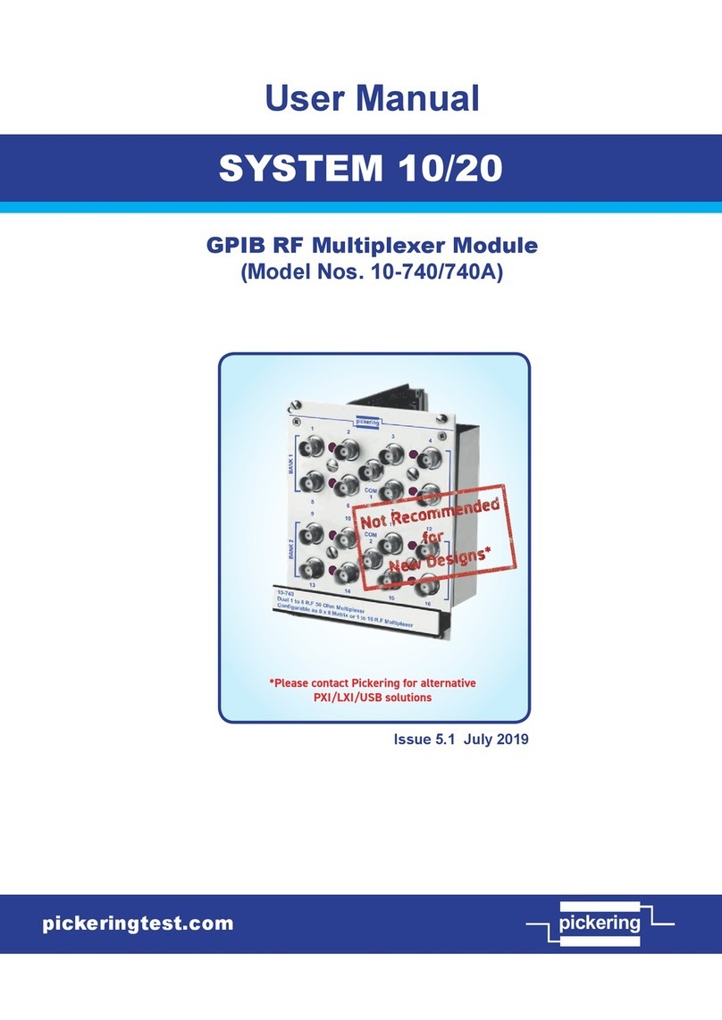 Pickering SYSTEM 10 user manual