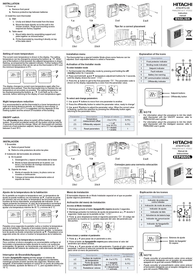 Hitachi ATW-RTU-09 instruction manual