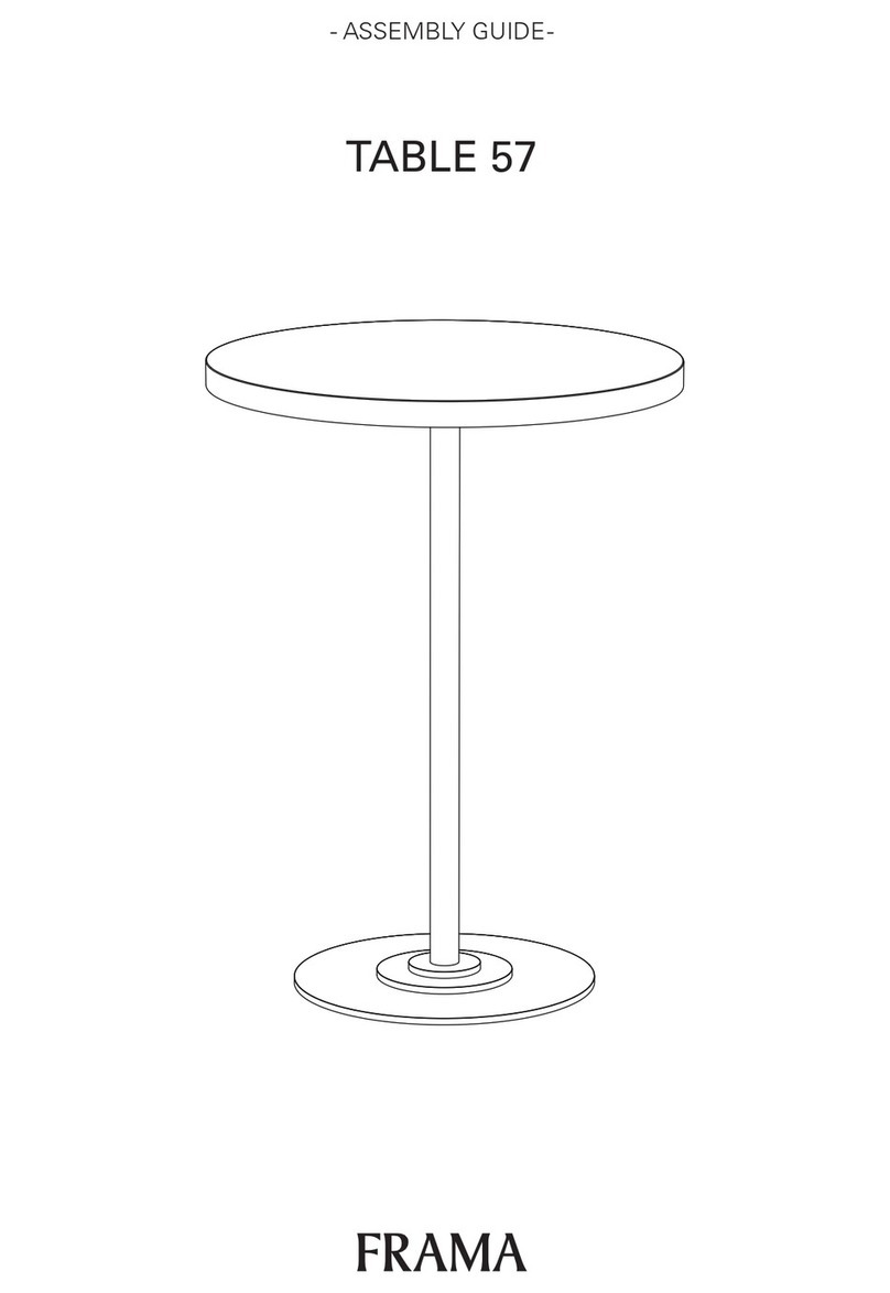Frama TABLE 57 Assembly guide
