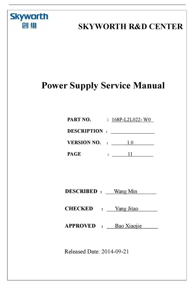 Skyworth 168P-L2L022- W0 Service manual