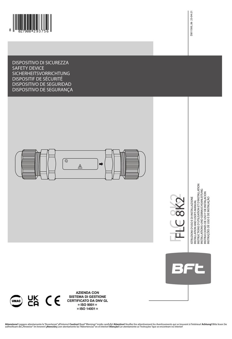 BFT FLC 8K2 Installation and user manual