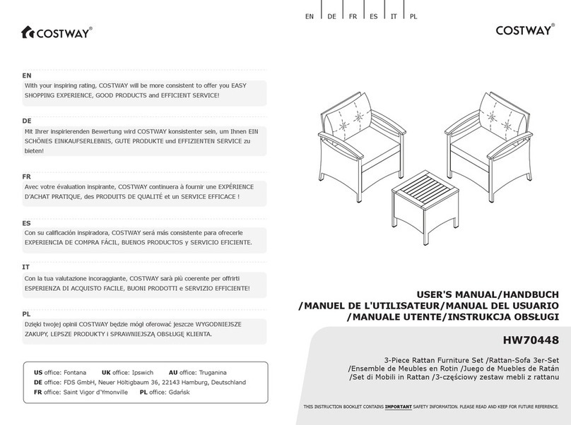 Costway HW70448 User manual