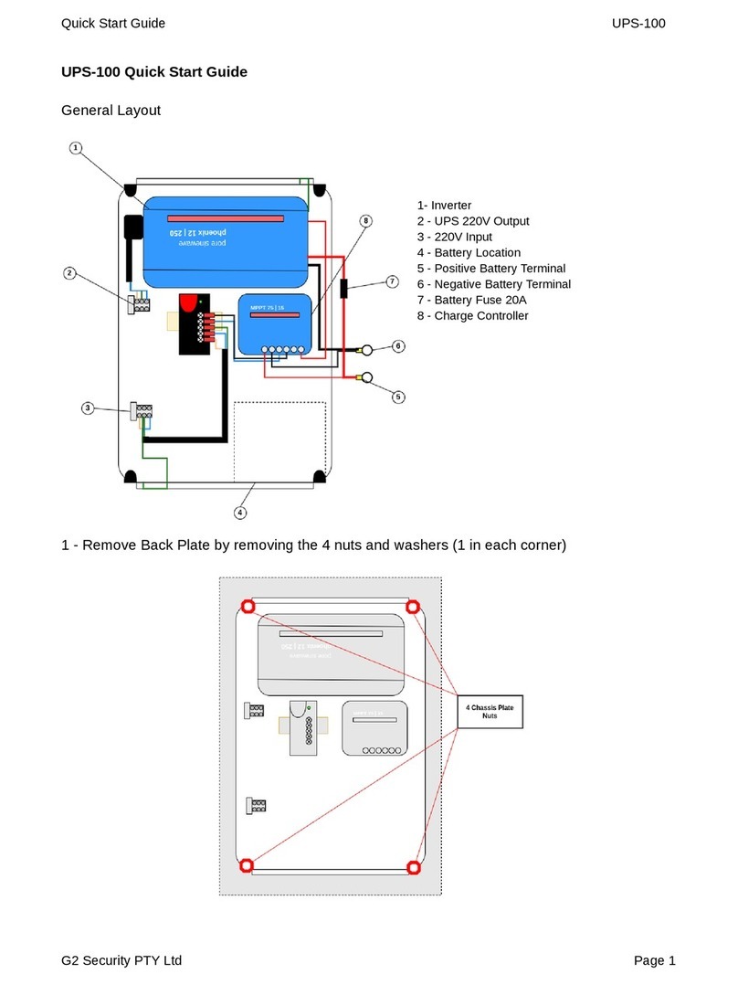 G2 UPS-100 quick start guide